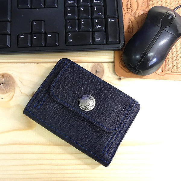 ハーフ財布 両面カード アウトポケット シャーク