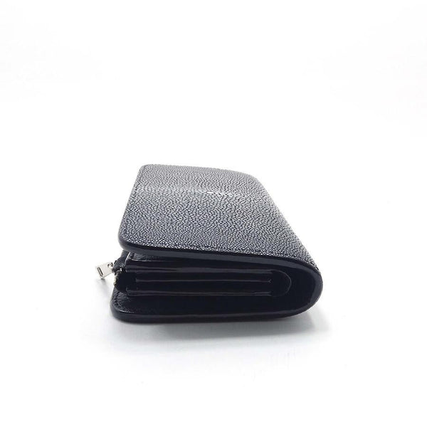 ハーフ財布 L字コイン 銀擦りエイ スター