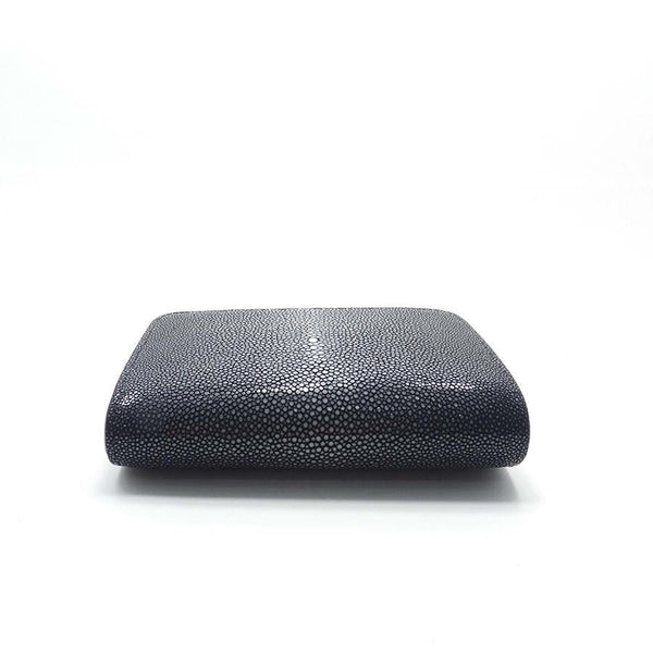 ハーフ財布 L字コイン 銀擦りエイ スター