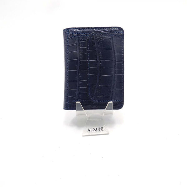 ハーフ財布 両面カード アウトポケット ナイルクロコ