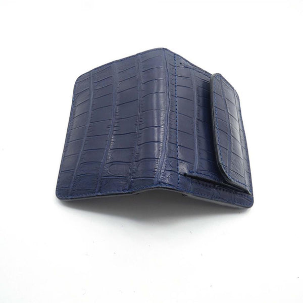 ハーフ財布 両面カード アウトポケット ナイルクロコ