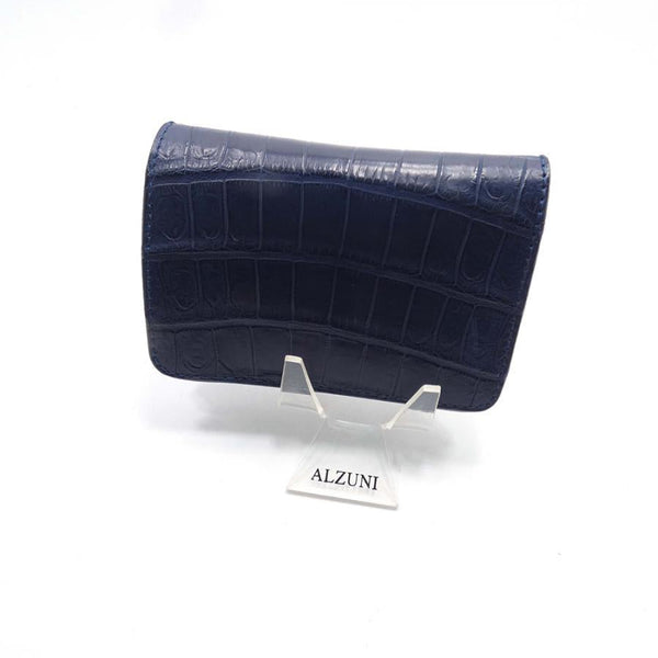 ハーフ財布 両面カード アウトポケット ナイルクロコ