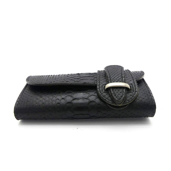 530タイプ サルカン B/Cパイソン表貼り 小銭入れファスナー <熟成革>