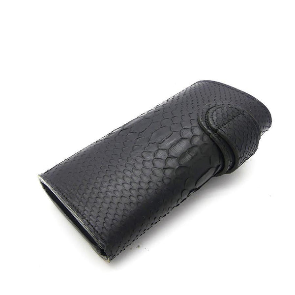 530タイプ サルカン B/Cパイソン表貼り 小銭入れファスナー <熟成革>