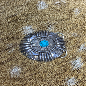 40ｍｍバックル（ターコイズ柄NO1）