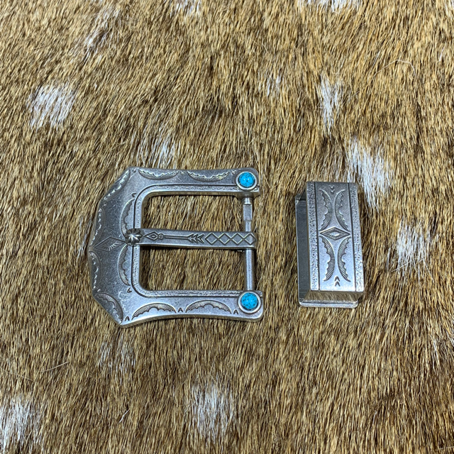 40ｍｍ2点美錠（ターコイズ柄）