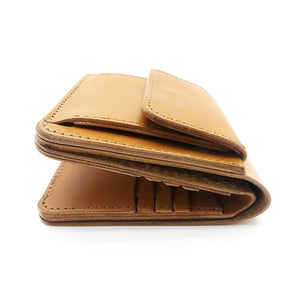 ミニマム財布両面カード アウトポケット　サドル