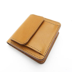 ミニマム財布両面カード アウトポケット　サドル