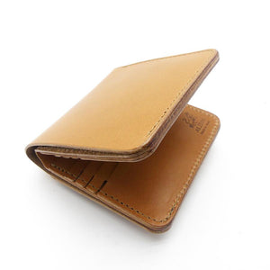 ミニマム財布両面カード アウトポケット　サドル