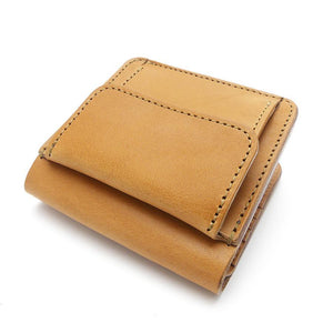 ミニマム財布両面カード アウトポケット　サドル