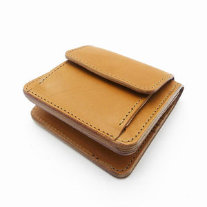 ミニマム財布両面カード アウトポケット　サドル