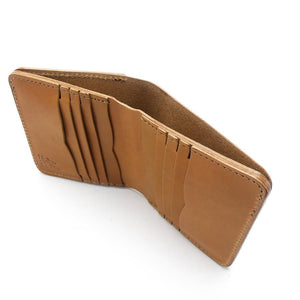 ミニマム財布両面カード アウトポケット　サドル