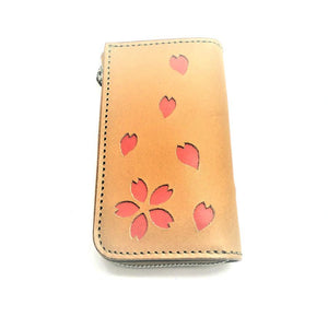 L字ファスナー 6連キーケース 桜