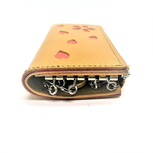 L字ファスナー 6連キーケース 桜