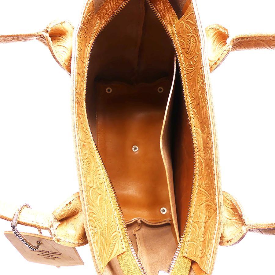 ミニトートバッグ フラワーエンボス