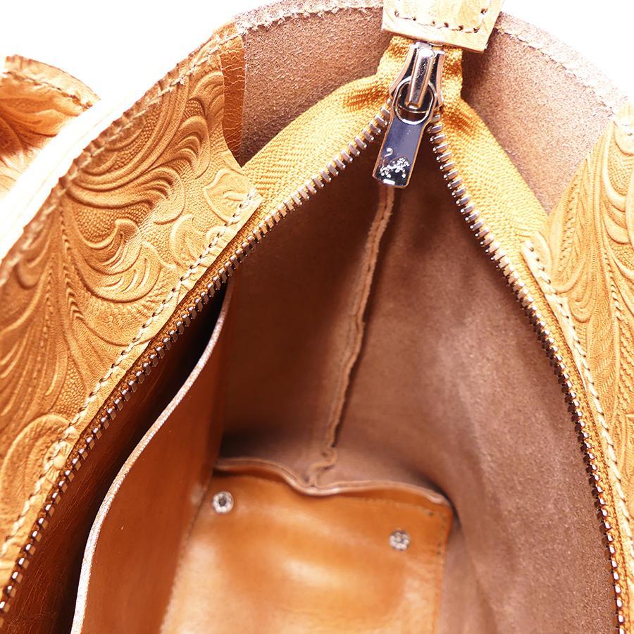 ミニトートバッグ フラワーエンボス