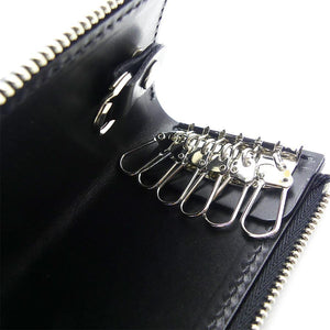 L字ファスナー 6連キーケース シャーク