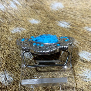 40ｍｍバックル（ターコイズ柄NO2）