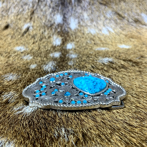 40ｍｍバックル（ターコイズ柄NO2）