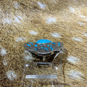 40ｍｍバックル（ターコイズ柄NO2）