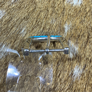 40ｍｍ帆型美錠（ターコイズ柄）