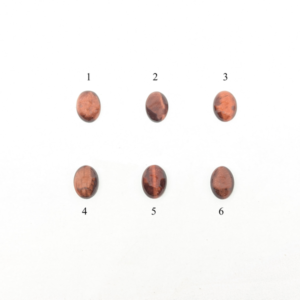 印台コンチョ　レッドタイガーアイ13x18