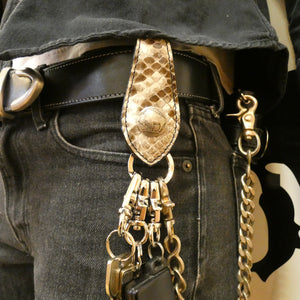 1467タイプ　貼り合わせキーホルダーパイソン