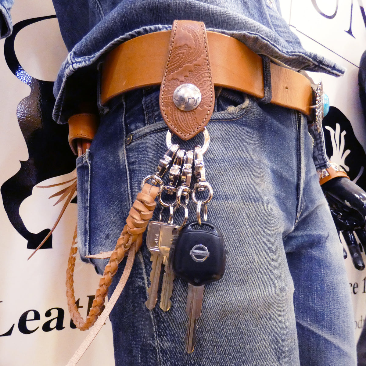 1467タイプ　貼り合わせキーホルダー　ペイズリー