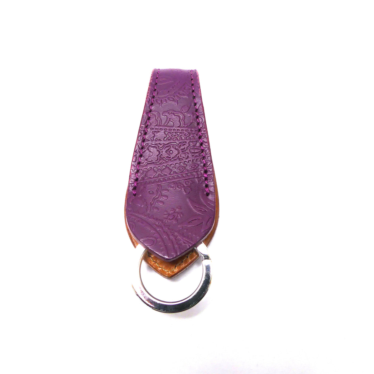 貼り合わせキーホルダー　ペイズリー