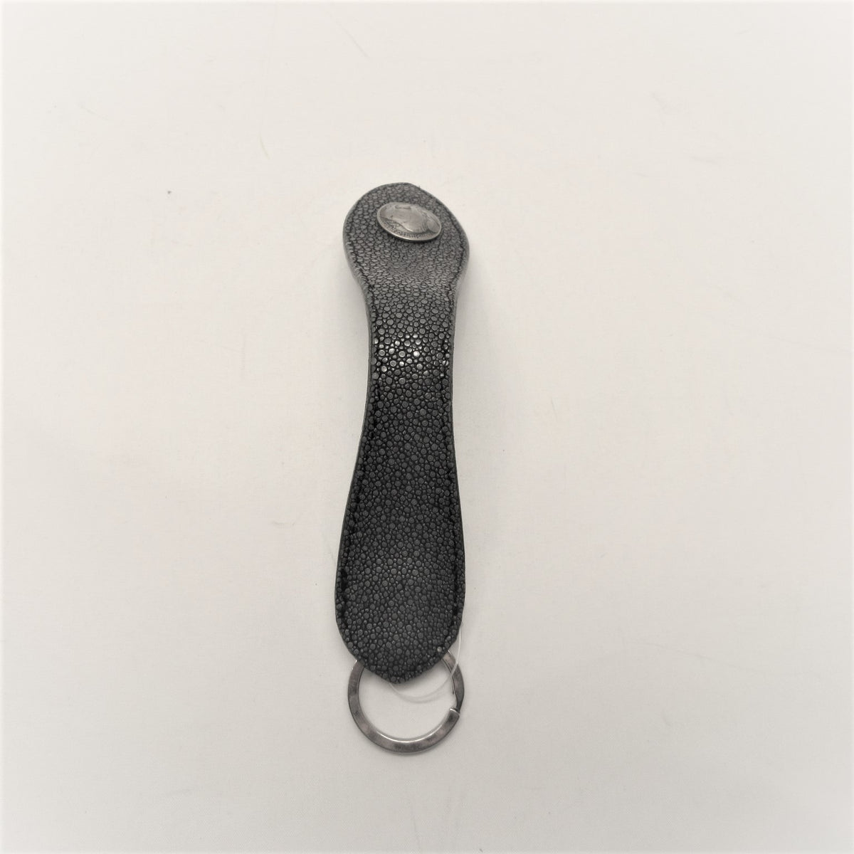 1467タイプ　貼り合わせキーホルダー　銀擦りエイ