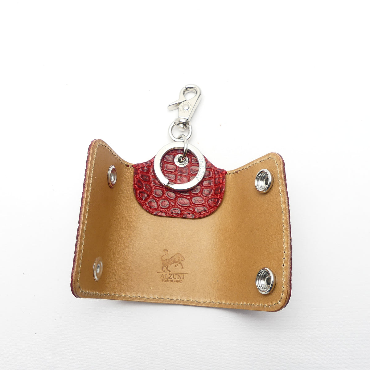 スマートキーホルダー クロコ型押し