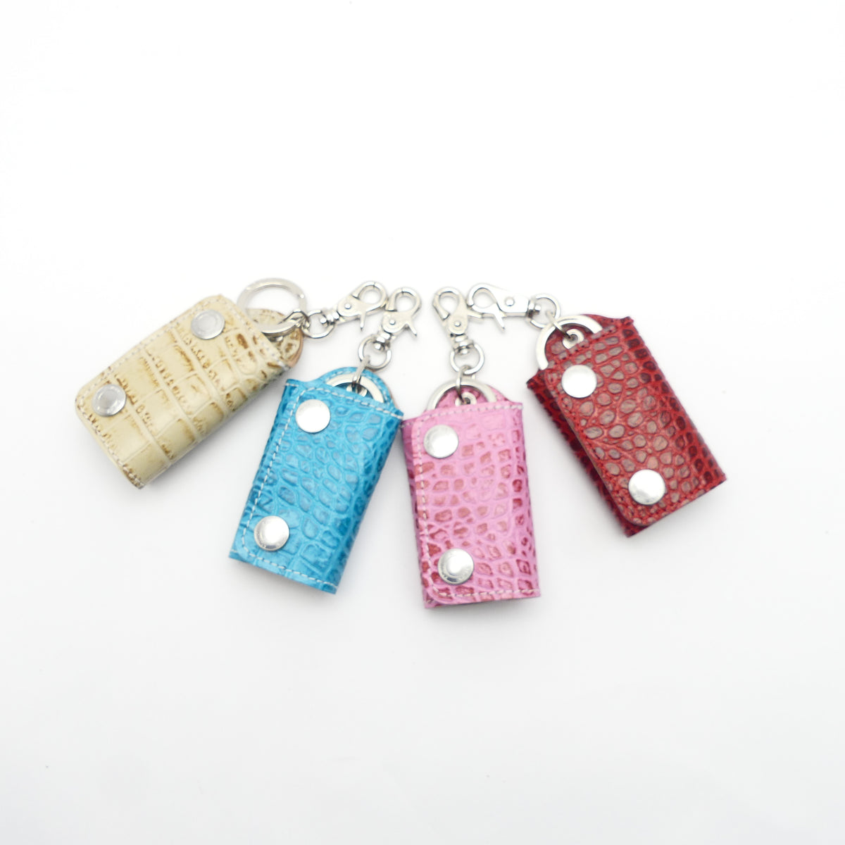 スマートキーホルダー クロコ型押し