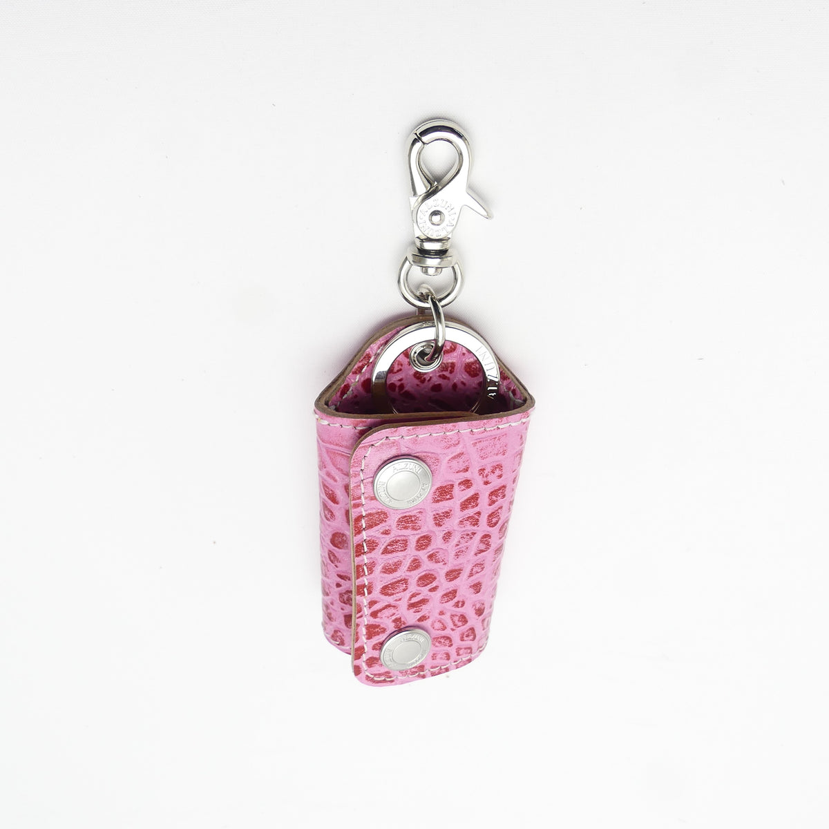 スマートキーホルダー クロコ型押し