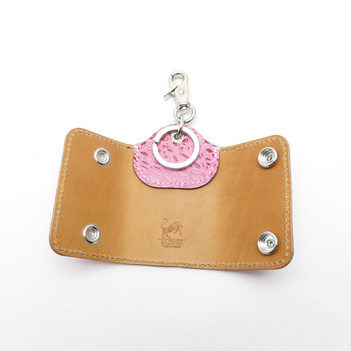 スマートキーホルダー クロコ型押し