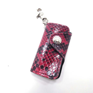 ベロ付4連キーケース パイソン