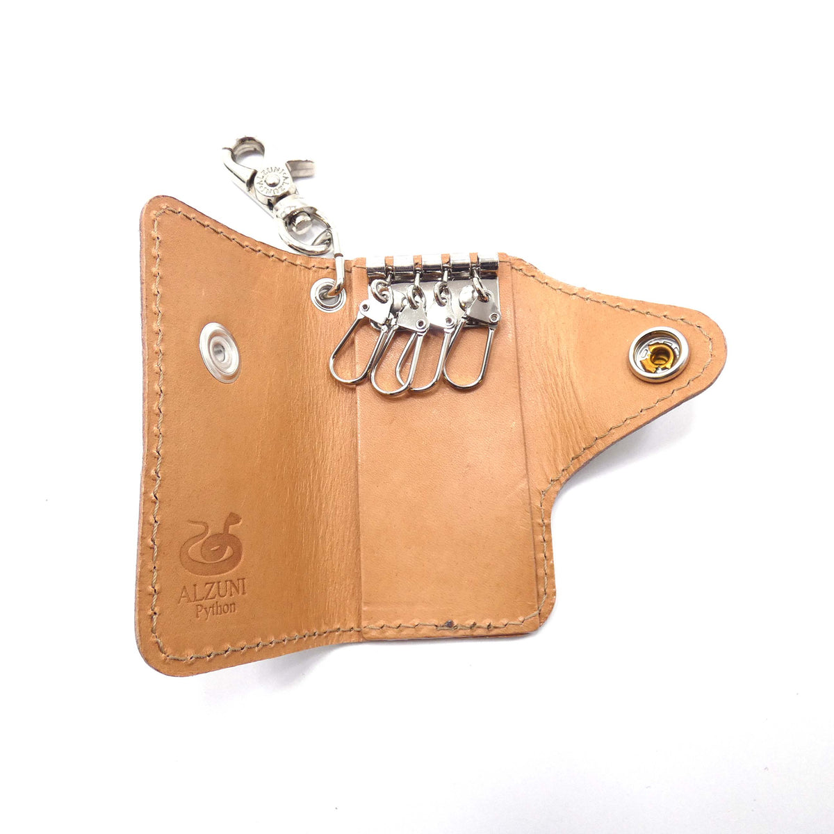 ベロ付4連キーケース パイソン