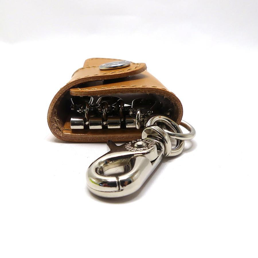 ベロ付4連キーケース サドル