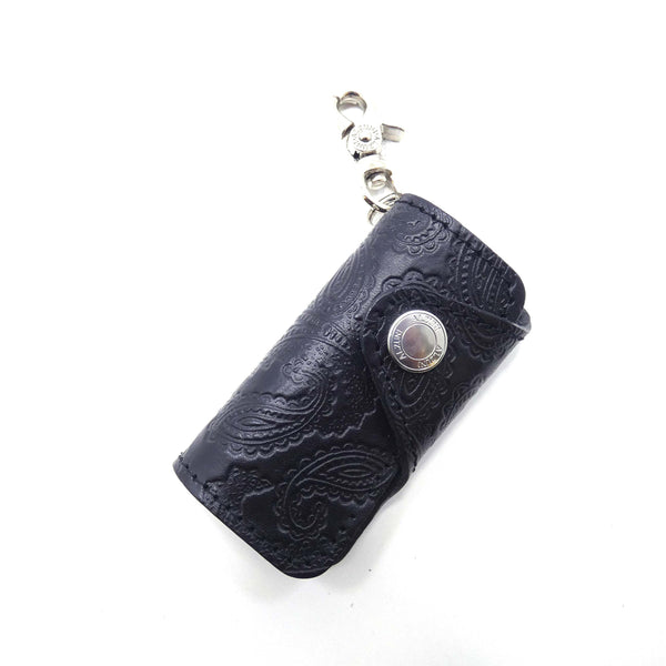 ベロ付4連キーケース ペイズリー