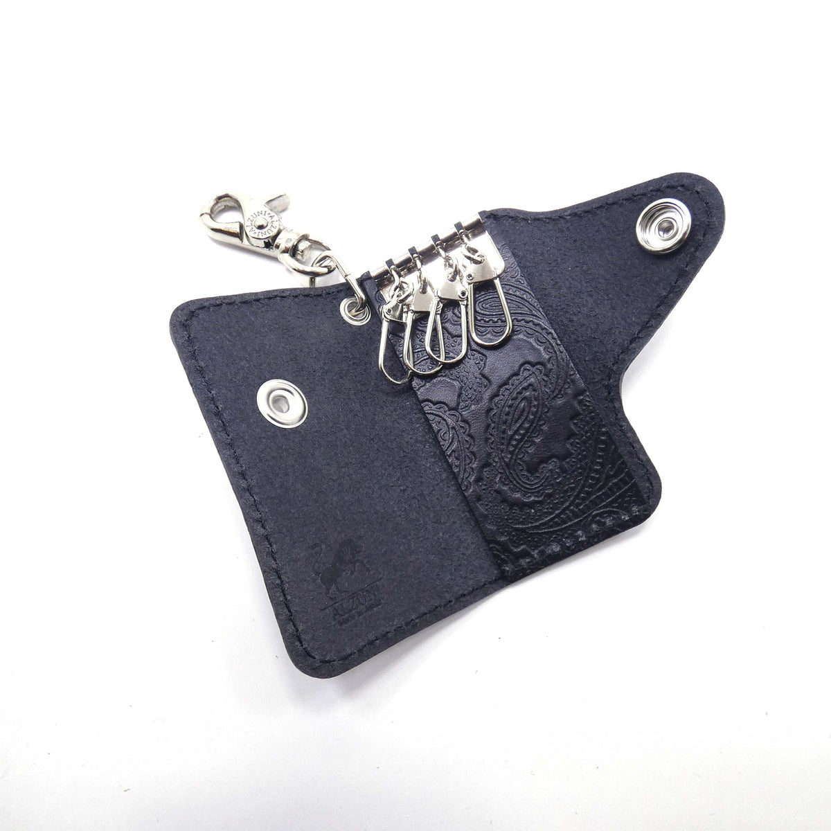 ベロ付4連キーケース ペイズリー