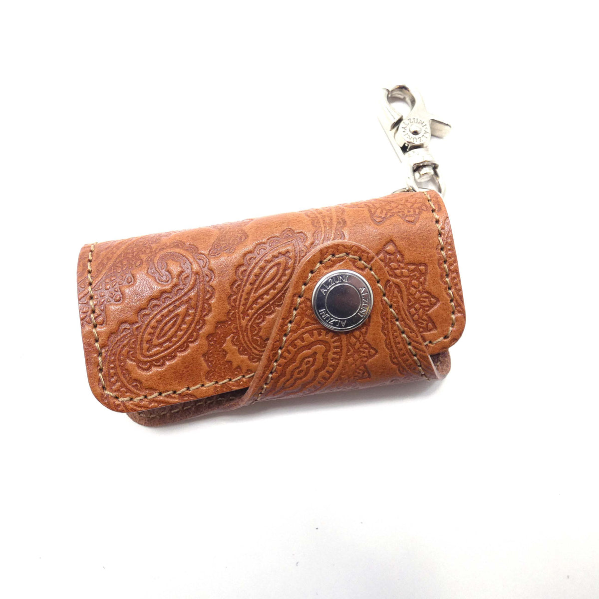 ベロ付4連キーケース ペイズリー