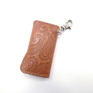 ベロ付4連キーケース ペイズリー