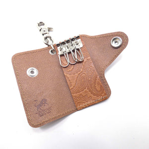 ベロ付4連キーケース ペイズリー