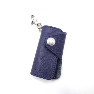 ベロ付4連キーケース ペイズリー