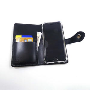 手帳型スマホカバー　シャーク　Mサイズ