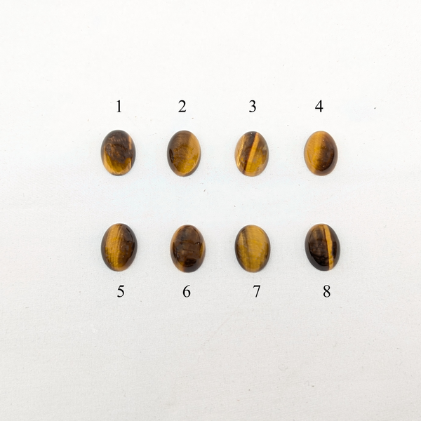 印台コンチョ　タイガーアイ13x18
