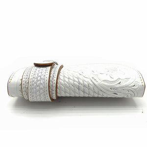 527タイプ　メキシコクラフト　19033・花バスケット＜熟成革＞