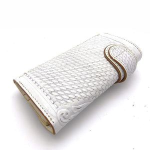 527タイプ　メキシコクラフト　19033・花バスケット＜熟成革＞