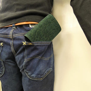 ハーフ財布 L字コイン ゾウ