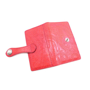 手帳型スマホカバー　ペイズリー　Mサイズ