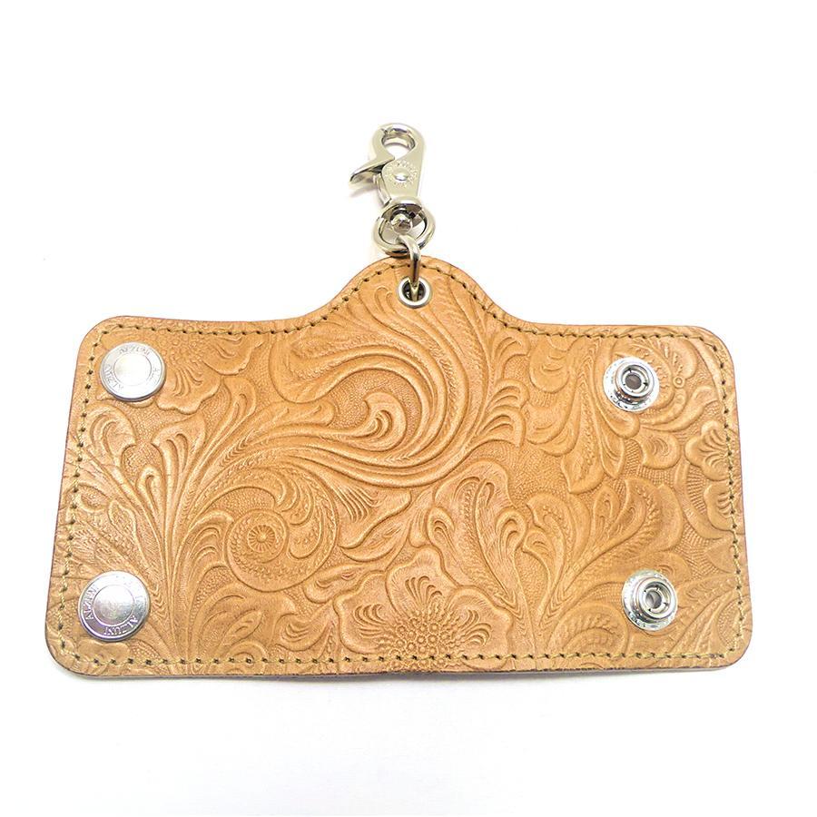 スマートキーホルダー フラワーエンボス